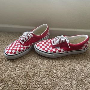 NWOT red checkered vans
